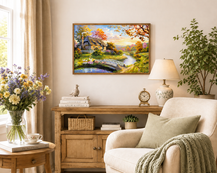 Алмазная мозаика ColorArt 20х30 Красивый пейзаж 20х30 DT713 полная выкладка, квадратные алмазики, набор для творчества и рукоделия - изображение 3