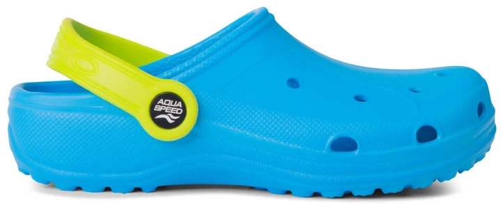 Кроксы AQUA SPEED EVA 33 голубой желтый для детей - изображение 2