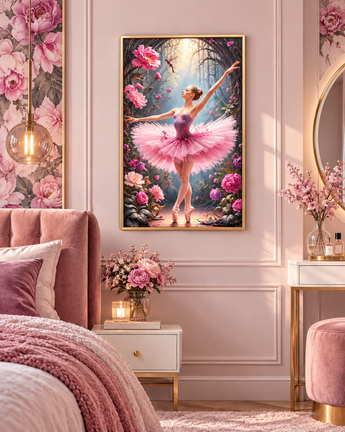 Алмазная мозаика на подрамнике ColorArt 30х50 Балерина TPP905 + Подарок лак для покрытия, полная выкладка, квадратные алмазики, набор для творчества и рукоделия - изображение 3
