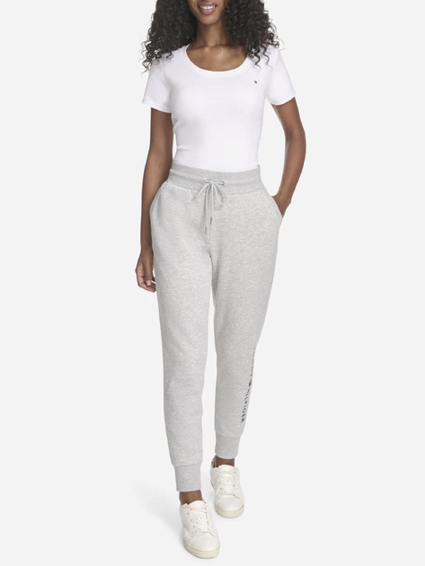 Спортивные штаны на флисе женские Tommy Hilfiger 581193397 XL Серые (1162687202) - Фото 2 Спортивные штаны на флисе женские Tommy Hilfiger 581193397 XL Серые (1162687202) - изображение 2