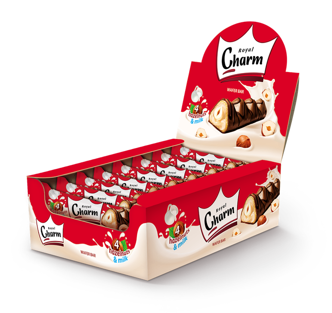 Батончик Шарм "Royal Charm" Hazelnut and Milk 25г (16) - Фото 2 Батончик Шарм "Royal Charm" Hazelnut and Milk 25г (16) - изображение 2