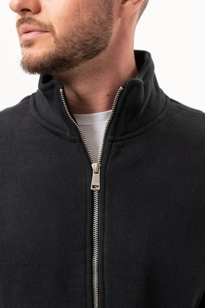 Спортивна флісова кофта на блискавці K.O.R 852 Чорний (No37 black) XL - Фото 4 Спортивна флісова кофта на блискавці K.O.R 852 Чорний (No37 black) XL - зображення 4