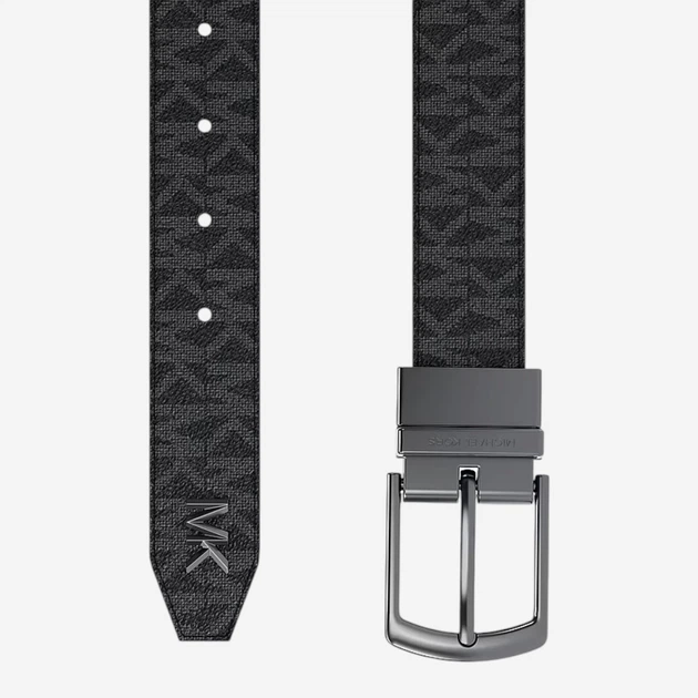 Ремень двусторонний мужской Michael Kors 45262869 139 см Черный (1162685861) - Фото 3 Ремень двусторонний мужской Michael Kors 45262869 139 см Черный (1162685861) - изображение 3