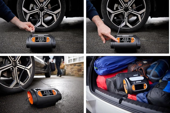Компресор автомобільний OSRAM TYREinflate OTI2130 цифровий дисплей, з автостопом 180W 12V - изображение 2