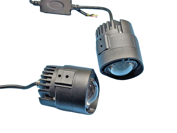 Комплект універсальних Bi-LED фар StarLight HP-GZD-352-01 лінзи круглі біле+жовте/ближнє+дальнє світло 12/24V (2 шт) - Фото 8 Комплект універсальних Bi-LED фар StarLight HP-GZD-352-01 лінзи круглі біле+жовте/ближнє+дальнє світло 12/24V (2 шт) - зображення 8