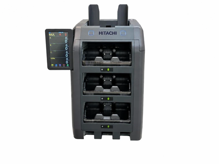 Банковский Сортировщик Купюр HITACHI 3500 с автоматическим определением валюты и номинала, проверкой подлинности и сортировкой банкнот по состоянию - изображение 4