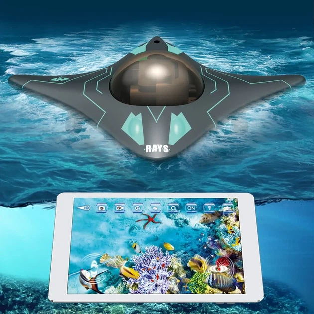 Катер на радіоуправлінні з Wi-Fi камерою I-SPY RAYS 18 см керування з додатка підсвітлення фото відеозйомка - изображение 5