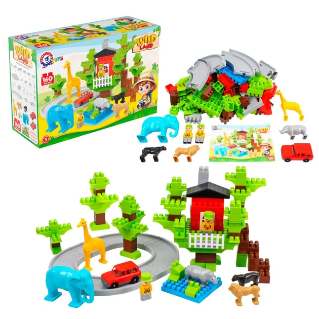 Детский конструктор Technok Toys 19 Зоопарк экзотические животные траса машинка 160 элементов. Multicolor (176583) 5226838 - Фото 2 Детский конструктор Technok Toys 19 Зоопарк экзотические животные траса машинка 160 элементов. Multicolor (176583) 5226838 - изображение 2