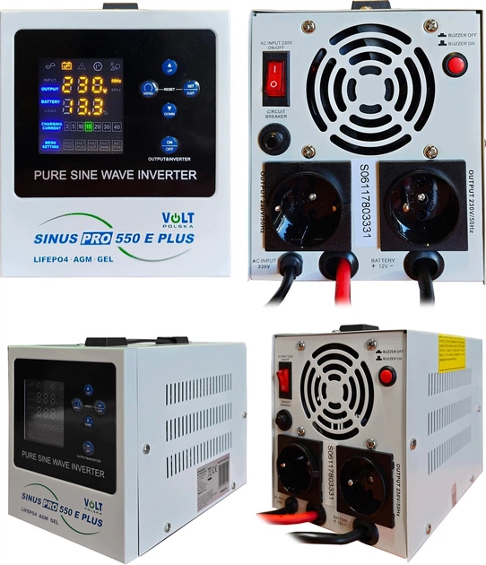 UPS Volt Polska Sinus Pro 550 E Plus 12/230V (350W/550VA) (3SPM05012M) - obraz 4