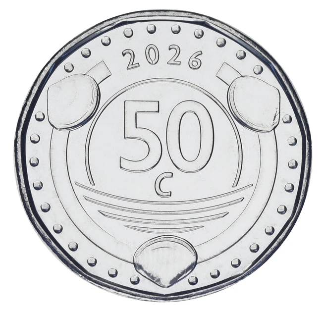 Монета Кюрасао 50 міліграмів 2026 UNC Чемпіонат світу з футболу 2026 року - Фото 2 Монета Кюрасао 50 міліграмів 2026 UNC Чемпіонат світу з футболу 2026 року - зображення 2
