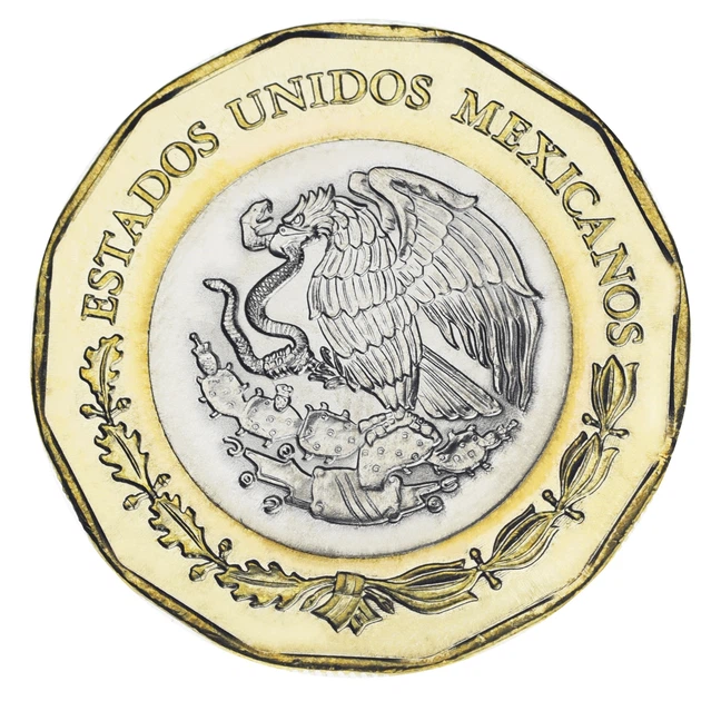 Монета Мексика 20 песо 2026 Биметалл UNC ФИФА Чемпионат мира по футболу 2026 года - Статуя Минервы - Фото 2 Монета Мексика 20 песо 2026 Биметалл UNC ФИФА Чемпионат мира по футболу 2026 года - Статуя Минервы - изображение 2