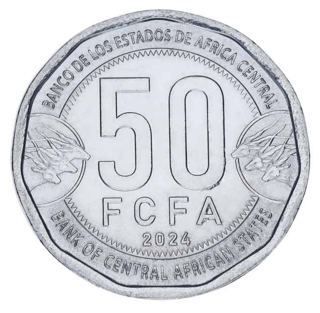 Монета Центральная Африка 50 франков 2024 (2025) UNC - Фото 1 Монета Центральная Африка 50 франков 2024 (2025) UNC - изображение 1