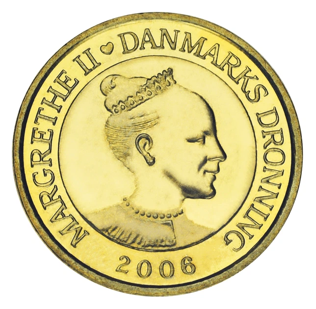 Монета Дания 20 крон 2006 AU-UNC Колокольня Королевского дворца - Грастен - Фото 2 Монета Дания 20 крон 2006 AU-UNC Колокольня Королевского дворца - Грастен - изображение 2