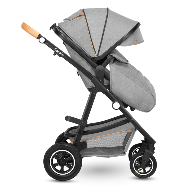 Универсальная коляска 2 в 1 Lionelo AMBER GREY STONE, люлька, прогулочный блок - изображение 2