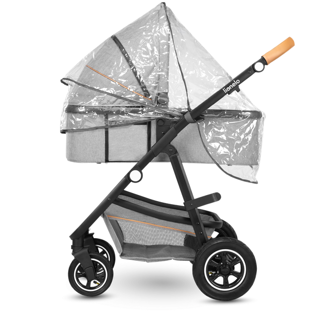 Универсальная коляска 2 в 1 Lionelo AMBER GREY STONE, люлька, прогулочный блок - изображение 9