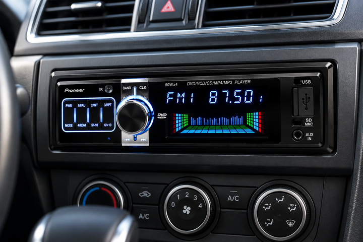 Автомагнитола 1 DIN 102 с DVD, USB, SD/MMC, AUX и съемной панелью - изображение 2