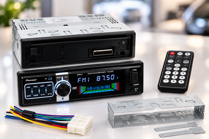 Автомагнитола 1 DIN 102 с DVD, USB, SD/MMC, AUX и съемной панелью - изображение 4