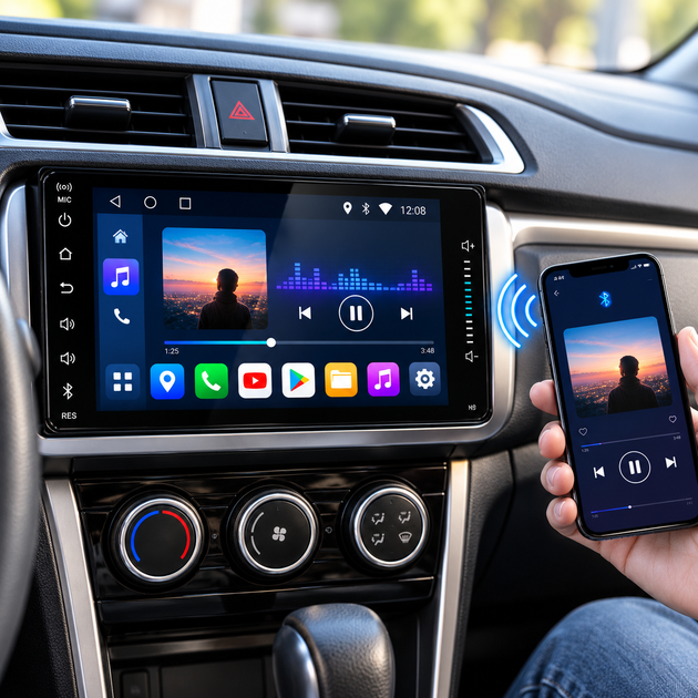 Автомагнитола PI-606 Toyota 2DIN Android 10.0, 3/32 ГБ, GPS, Bluetooth, Wi-Fi - Фото 3 Автомагнитола PI-606 Toyota 2DIN Android 10.0, 3/32 ГБ, GPS, Bluetooth, Wi-Fi - изображение 3