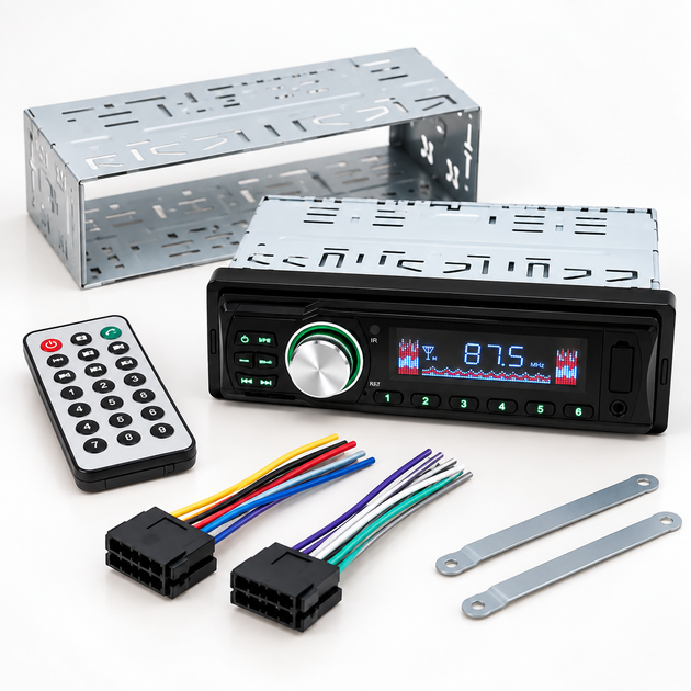 Автомагнитола 1 DIN 2035 USB/SD/FM/AUX с пультом ДУ, 4×50 Вт - изображение 4