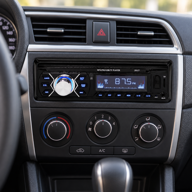 Автомагнитола 2017 1 DIN, USB, SD/MMC, AUX, FM, RGB-подсветка, пульт ДУ - изображение 3
