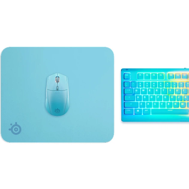 Ігрова поверхня SteelSeries QcK M 320х270х2мм Aqua - Фото 3 Ігрова поверхня SteelSeries QcK M 320х270х2мм Aqua - изображение 3