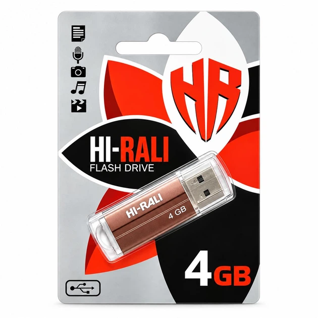 Флеш-накопичувач Hi-Rali 4GB Corsair Series Bronze (HI-4GBCORBR) - Фото 2 Флеш-накопичувач Hi-Rali 4GB Corsair Series Bronze (HI-4GBCORBR) - зображення 2