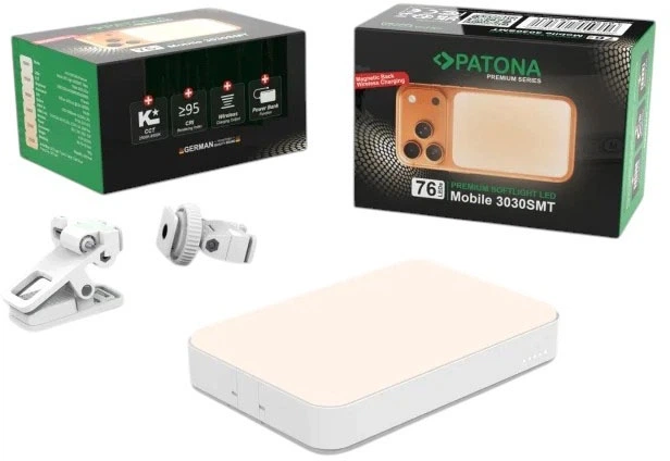 УМБ PATONA Premium Mobile LED Light 3030SMT 76-LED 5000 mAh 15W White (4055655253581) - зображення 6