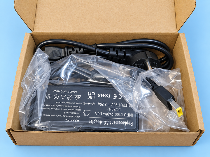 Блок живлення для ноутбука Lenovo ThinkPad 65W 20V 3.25A Slim Tip з мережевим кабелем - Фото 1 Блок живлення для ноутбука Lenovo ThinkPad 65W 20V 3.25A Slim Tip з мережевим кабелем - изображение 1