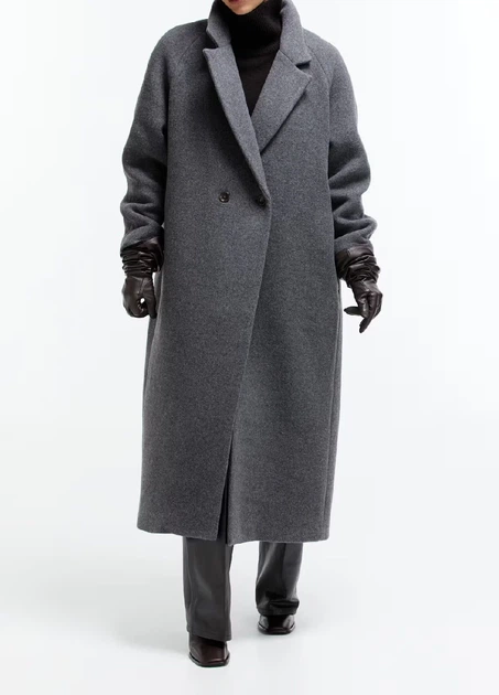 Пальто H&M 18485 Темний сірий L (1229) - Фото 1 Пальто H&M 18485 Темний сірий L (1229) - изображение 1
