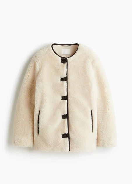 Куртка H&M 18572 Світлий бежевий M (1283) - изображение 3