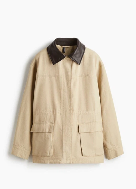 Куртка H&M 18555 Світлий бежевий S (1294) - Фото 1 Куртка H&M 18555 Світлий бежевий S (1294) - изображение 1