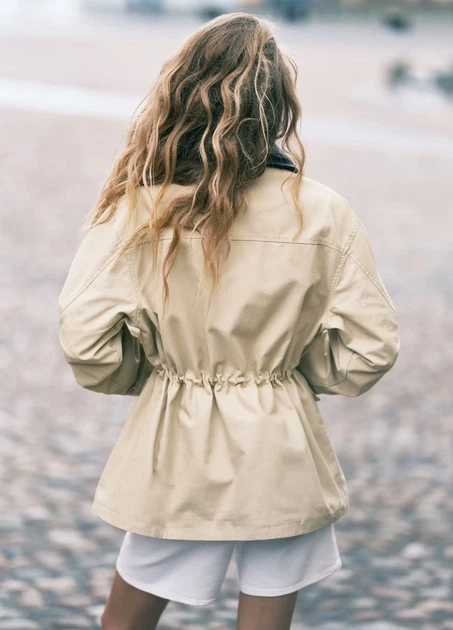 Куртка H&M 18554 Світлий бежевий L (1294) - Фото 3 Куртка H&M 18554 Світлий бежевий L (1294) - изображение 3