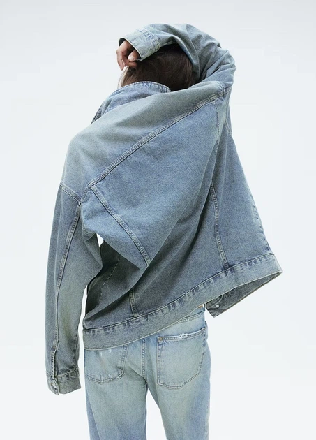 Джинсова куртка H&M 18644 Синій XS/S (1230) - зображення 2