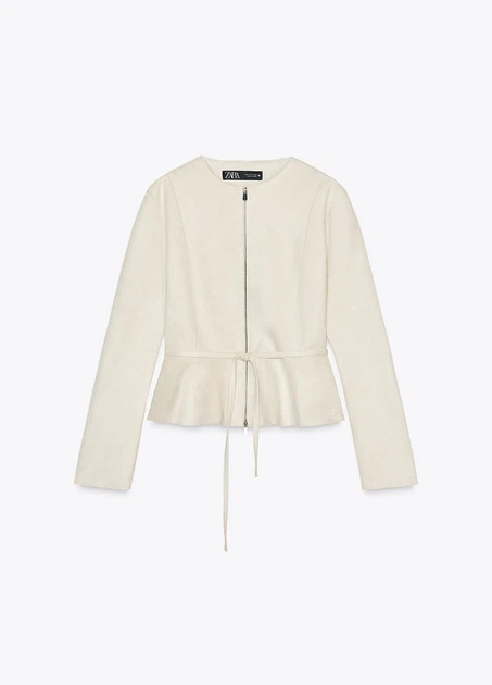 Куртка Zara 18614 Кремовий M (4968) - изображение 3