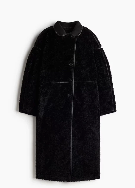 Пальто H&M 18463 Чорний ХS (1193) - Фото 3 Пальто H&M 18463 Чорний ХS (1193) - зображення 3