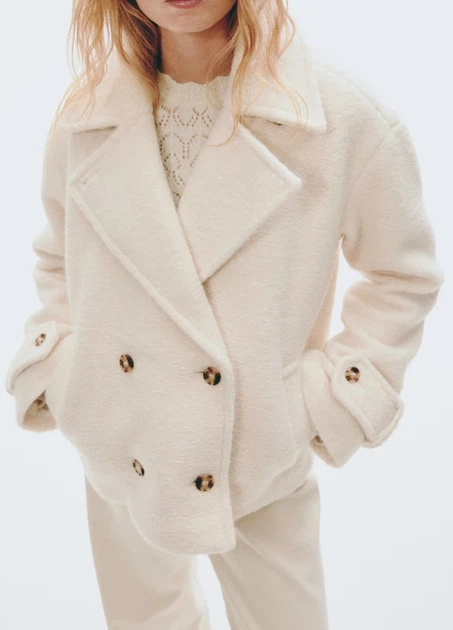 Пальто H&M 18466 Білий S (1301) - Фото 2 Пальто H&M 18466 Білий S (1301) - зображення 2