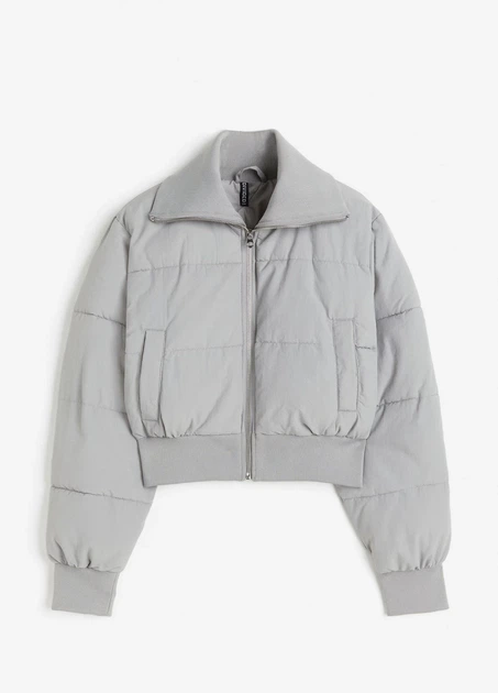 Куртка H&M 18557 Світлий сірий XS (1193) - Фото 3 Куртка H&M 18557 Світлий сірий XS (1193) - зображення 3