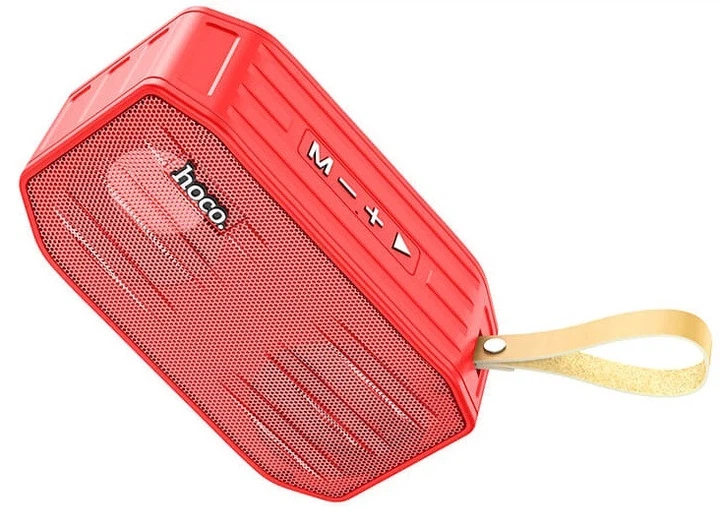 Портативная колонка Hoco BS42 Bluetooth 5.0 TWS FM TF USB IPX5 Красная (BS42) - изображение 2