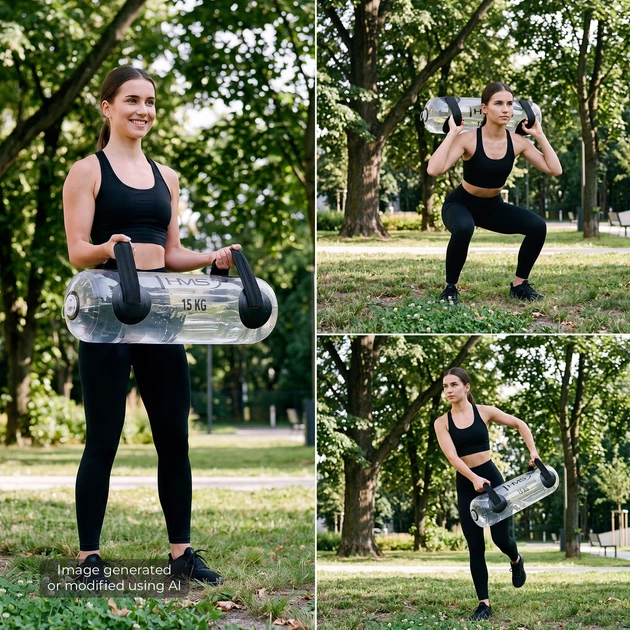 Тренувальний мішок HMS WAB15 Aqua Powerbag 15 кг (5905504108588) - зображення 9