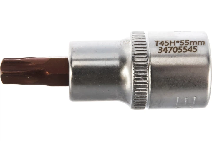 Головка-бита TORX Premium T45 с отверстием 1/2" (L-55мм) ROCKFORCE RF-34705545 Premium - Фото 1 Головка-бита TORX Premium T45 с отверстием 1/2" (L-55мм) ROCKFORCE RF-34705545 Premium - изображение 1
