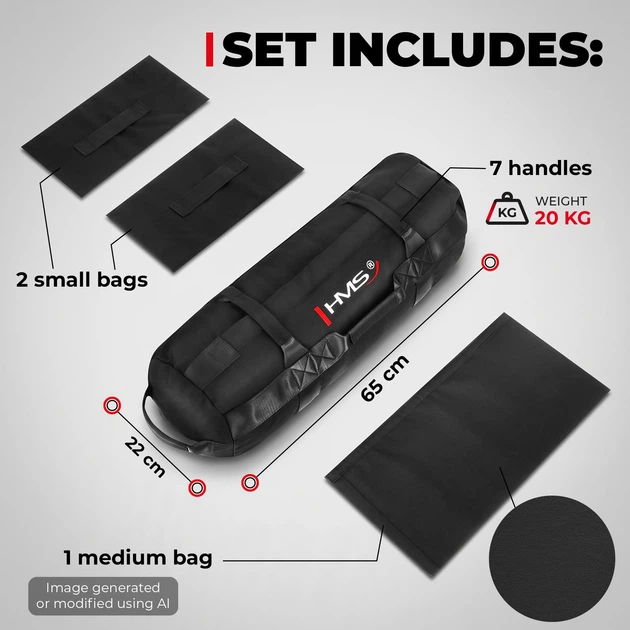 Тренувальний мішок HMS WSW20 Sandbag 20 кг (5905504108526) - зображення 7