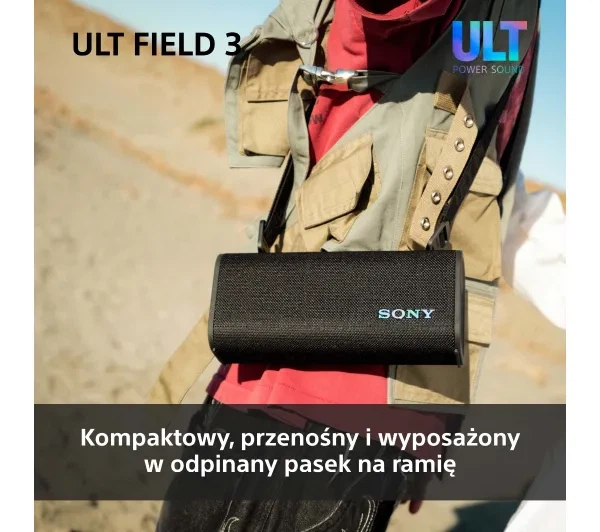 Bluetooth-колонка Sony ULT Field 3 SRS-ULT30B Чорний - Фото 9 Bluetooth-колонка Sony ULT Field 3 SRS-ULT30B Чорний - зображення 9