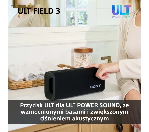 Bluetooth-колонка Sony ULT Field 3 SRS-ULT30B Чорний - Фото 15 Bluetooth-колонка Sony ULT Field 3 SRS-ULT30B Чорний - зображення 15