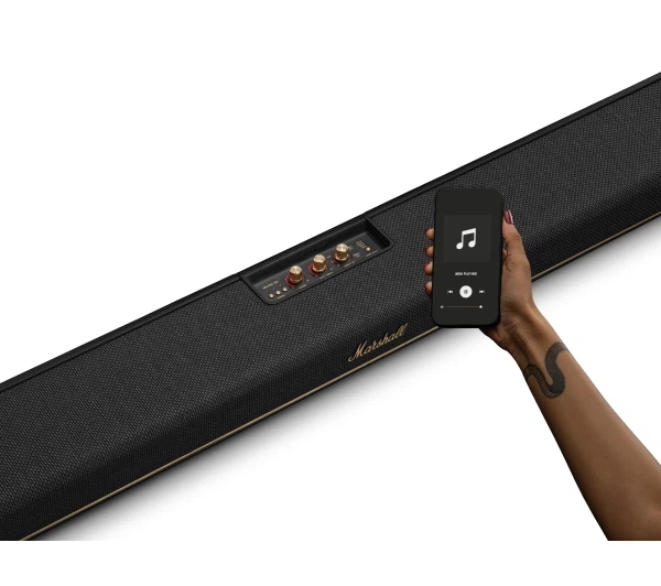 Саундбар Marshall Heston 120 150Вт Bluetooth AirPlay Dolby Atmos Чорний - Фото 7 Саундбар Marshall Heston 120 150Вт Bluetooth AirPlay Dolby Atmos Чорний - изображение 7