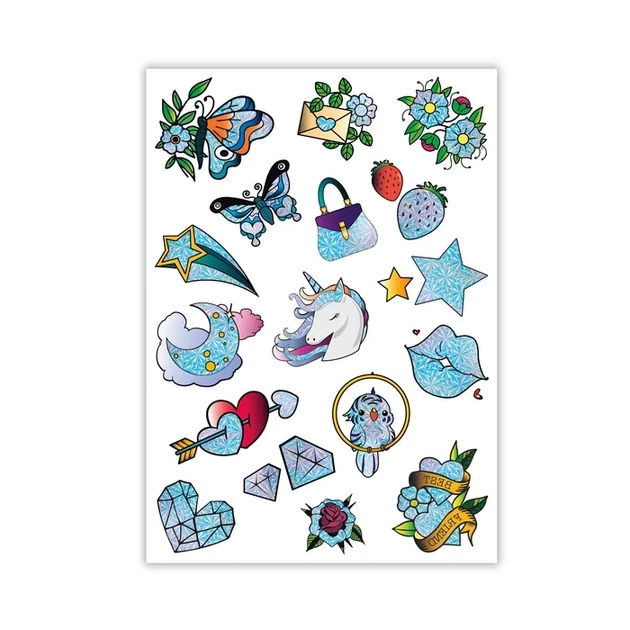 Zestaw tatuaży tymczasowych Clementoni Crazy Chic - Urban Tattoo Glitter 18685 (8005125186853) - Zdjęcie 2 Zestaw tatuaży tymczasowych Clementoni Crazy Chic - Urban Tattoo Glitter 18685 (8005125186853) - obraz 2