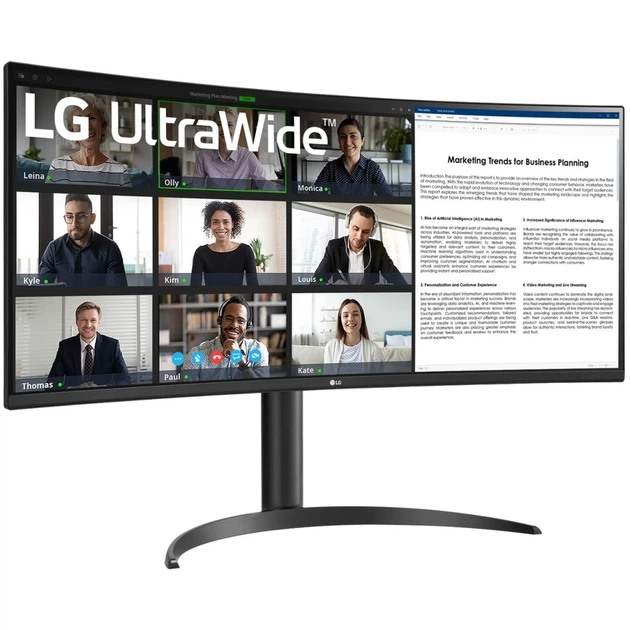 Монитор 34" LG 34WR55QK-B (34WR55QK-B.ADRZ) - изображение 2