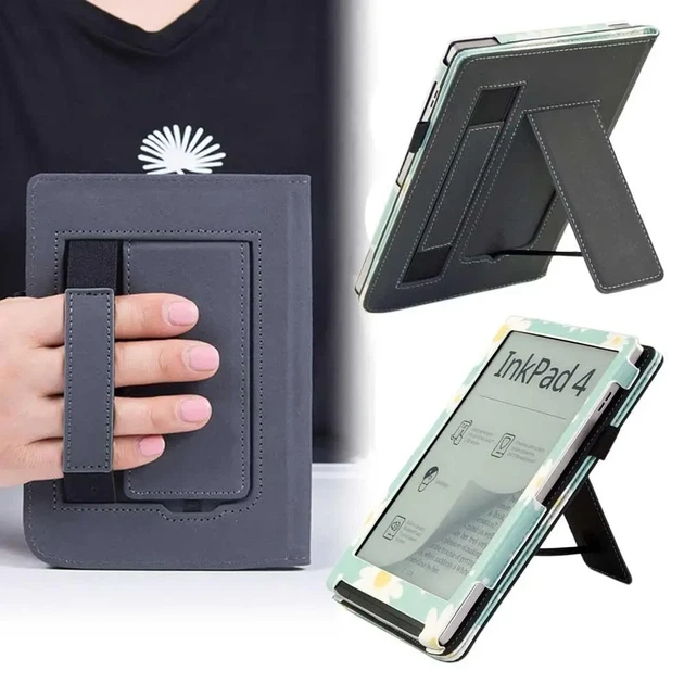 Чехол (обложка) для PocketBook InkPad Color 3 (PB743K3) с рисунком с ремешком для руки и подставкой (7707048) Ромашки - Фото 3 Чехол (обложка) для PocketBook InkPad Color 3 (PB743K3) с рисунком с ремешком для руки и подставкой (7707048) Ромашки - изображение 3