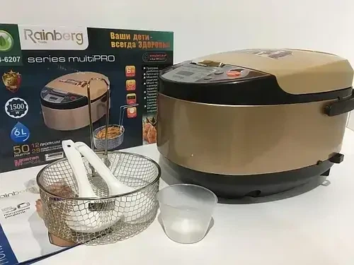 Мультиварка Rainberg Rb-6207 з фритюрницею 12 програм 1500W - изображение 2
