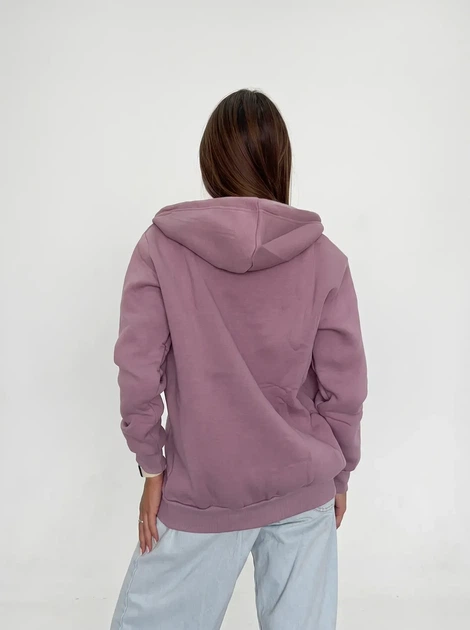 Женское однотонное худи на молнии Pink Daisy Сиреневый M (5021) - Фото 2 Женское однотонное худи на молнии Pink Daisy Сиреневый M (5021) - изображение 2