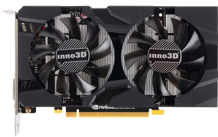 Видеокарта GeForce GTX 1050 Ti 4GB Inno3D Twin X2 (N105T-1DDV-M5CM) Б/У - изображение 2